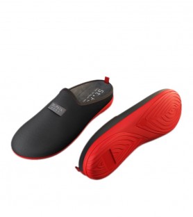 slippers hombre, slippers mujer, zapatillas de casa negras, st. polk