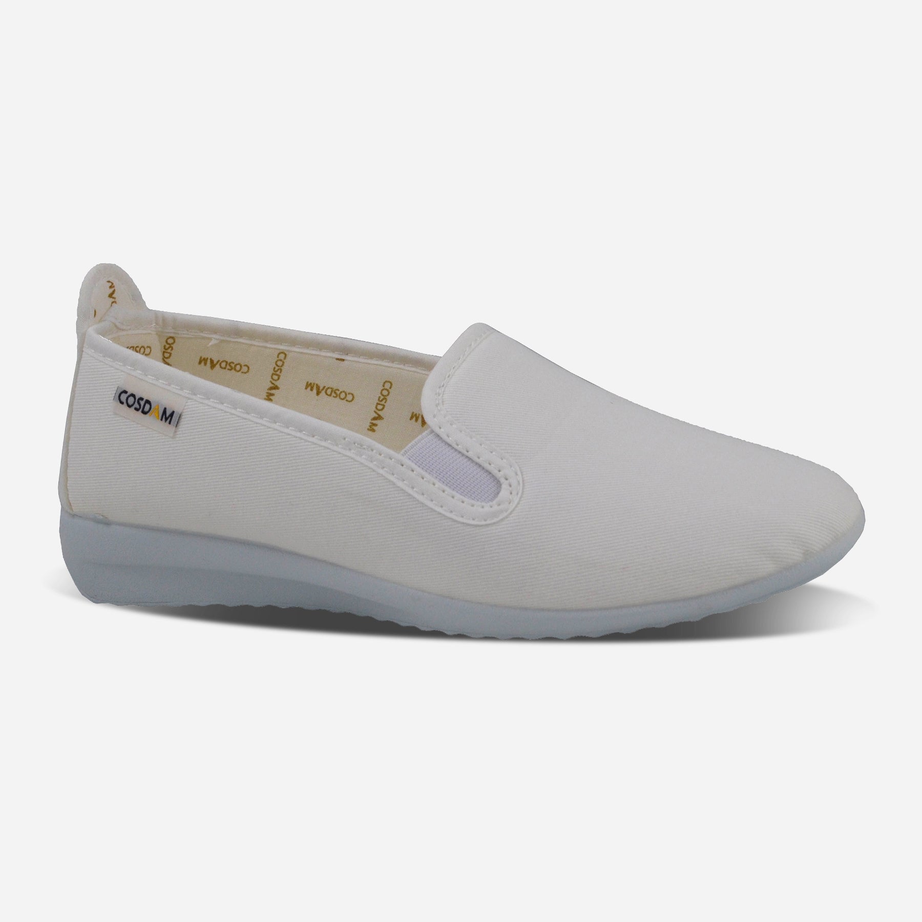 Zapatillas de lona cerradas mujer 0100 KUNG-FU BLANCO