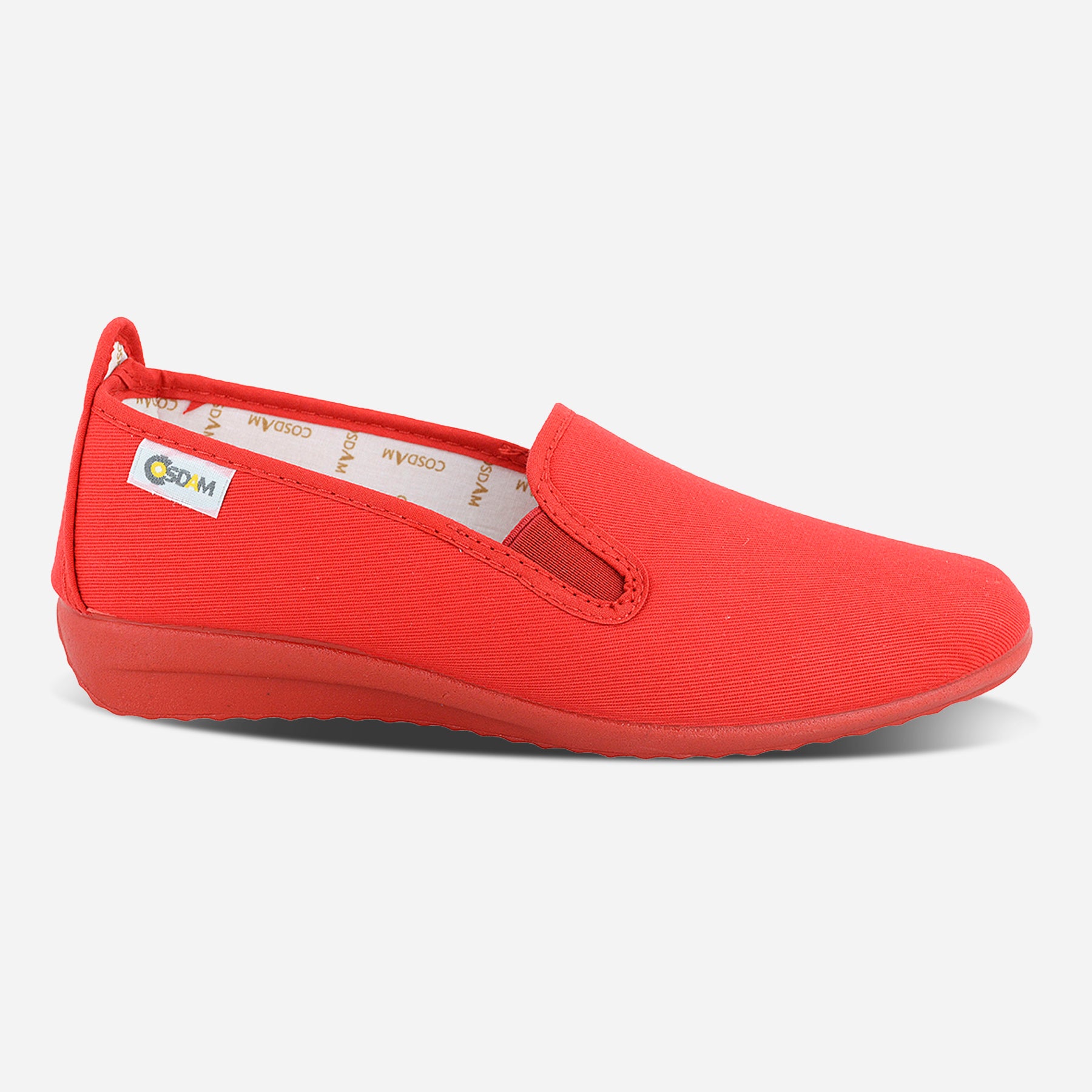 Zapatillas de lona cerradas mujer 0100 KUNG-FU ROJO