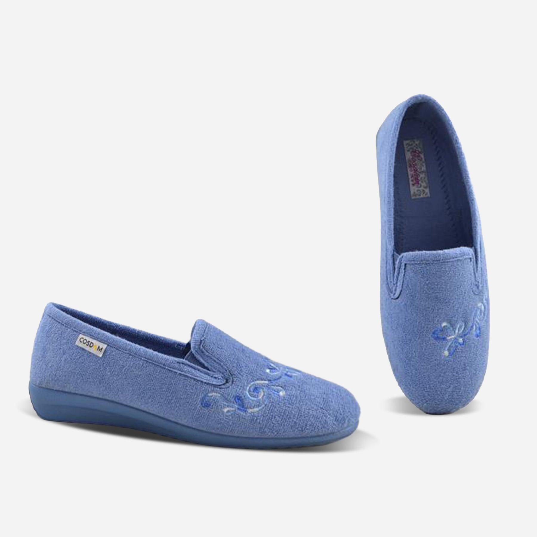 Zapatillas de casa mujer 0111 RIZO INDIGO
