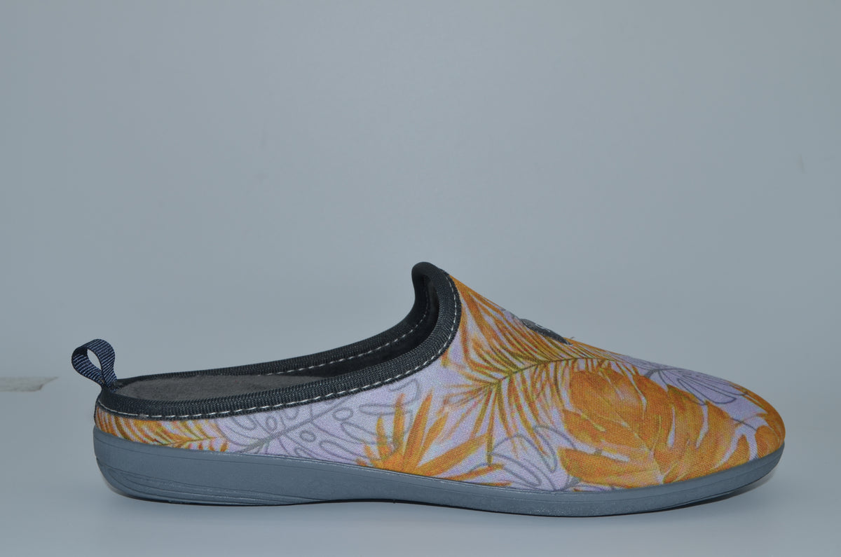 Zapatilla de casa para mujer 13326 INTERLOCK MANGO