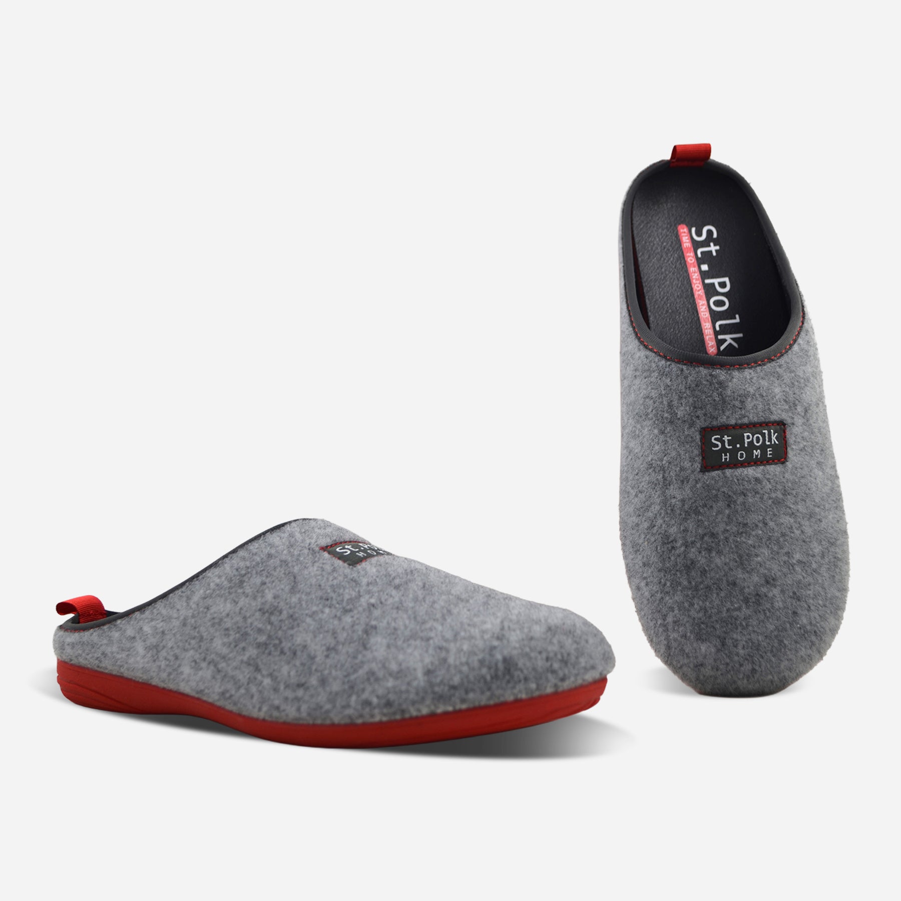 Zapatillas de casa Unisex 13695.2 ARYANA GRIS/ROJO
