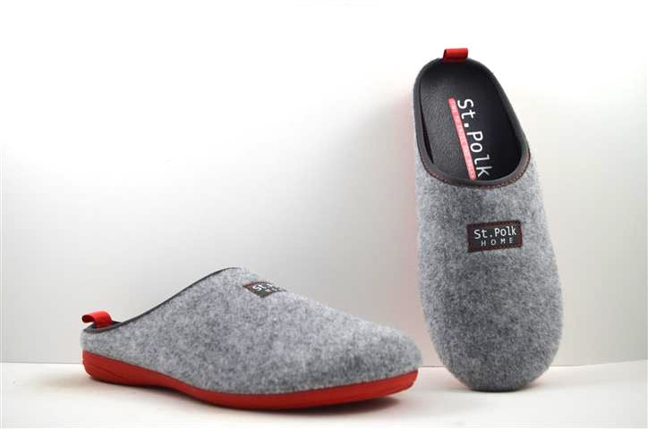 Zapatillas de casa UNISEX13695.1 ARYANA GRIS/ROJO