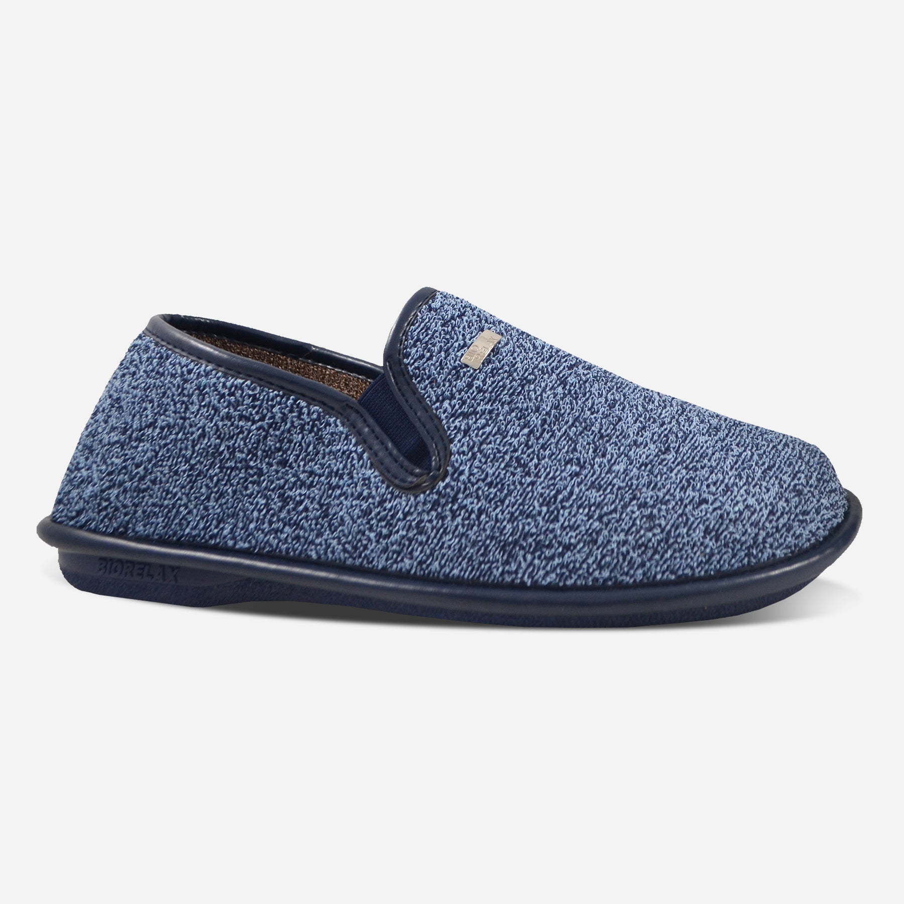 Zapatillas de casa cerradas hombre 1441 RIZO BICOLOR MARINO