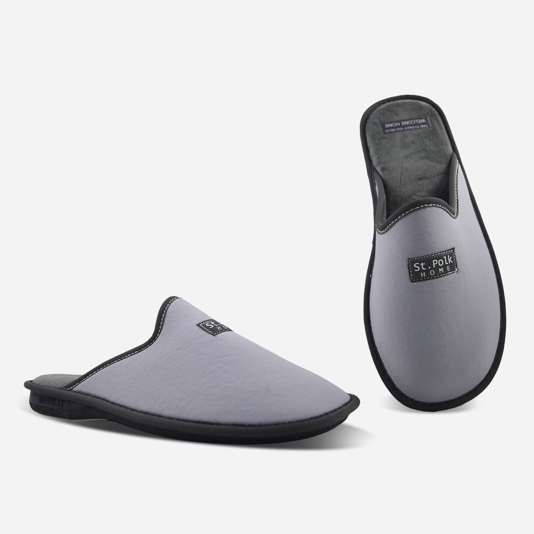 Zapatillas de casa hombre.1493 LYCRA GRIS