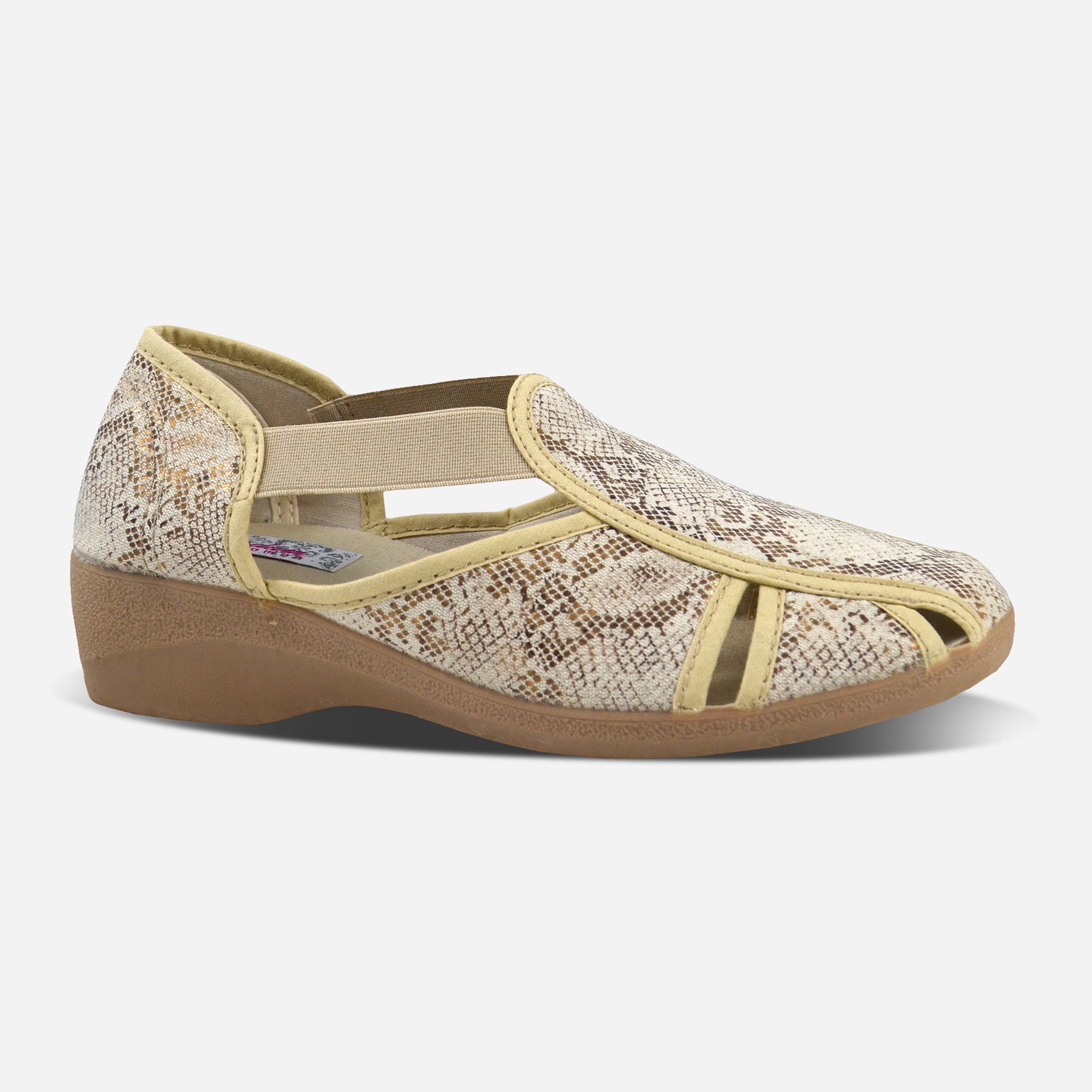 Sandalia clásica señora 2526 COBRA BEIGE