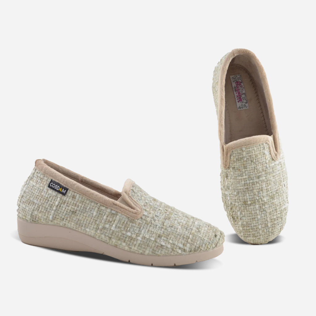 Zapatillas de casa cerradas mujer 9219 KERCLA BEIGE